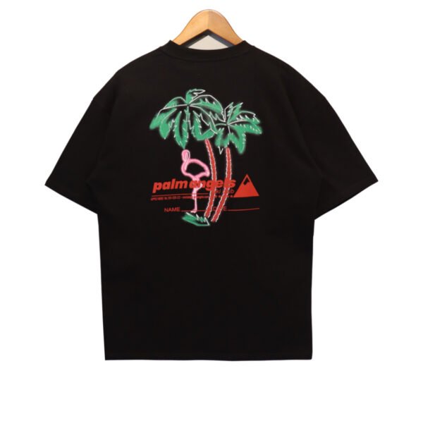 PALM ANGELS BEACH VIBES BLACK T-SHIRT