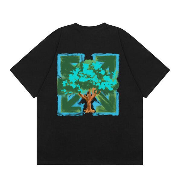 OFF-WHITE NATURE FRAME BLACK T-SHIRT