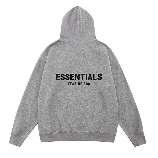 FEAR OF GOD ESSENTIALS BASIC DARK GRAY HOODIE