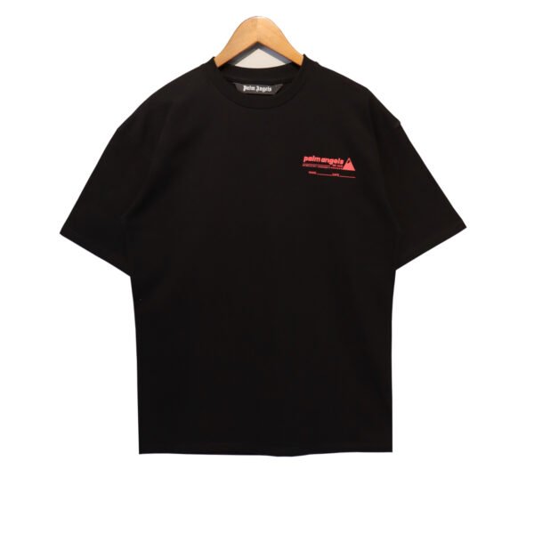 PALM ANGELS BEACH VIBES BLACK T-SHIRT