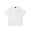 AMIRI RESORT CLUB PINK GRAPHIC WHITE T-SHIRT