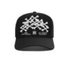 AMIRI BONES STACKED TRUCKER BLACK HAT