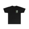 AMIRI LEOPARD CANVAS BLACK T-SHIRT