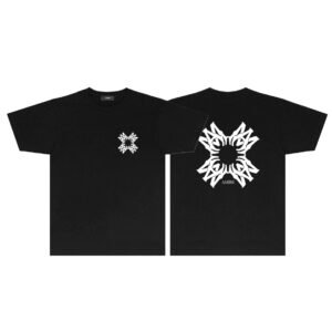 AMIRI TRIBAL QUAD LOGO BLACK T-SHIRT