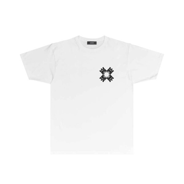 AMIRI TRIBAL QUAD LOGO WHITE T-SHIRT