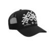 AMIRI BONES STACKED TRUCKER BLACK HAT