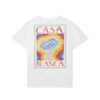 CASABLANCA RAINBOW MUSHROOM WHITE T-SHIRT