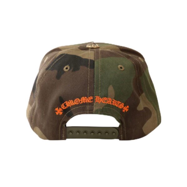 CHROME HEARTS CH GOTHIC LOGO HAT CAMO/ORANGE