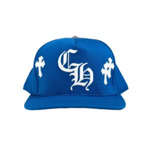 chomreheartsaazul CHROME HEARTS CH CROSS PATCH BASEBALL HAT BLUE