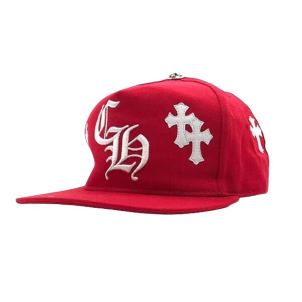 CHROME HEARTS CH CROSS PATCH BASEBALL HAT RED