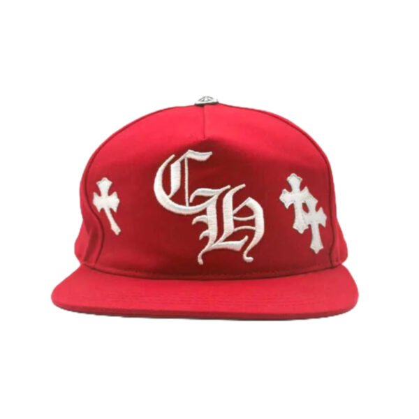 CHROME HEARTS CH CROSS PATCH BASEBALL HAT RED