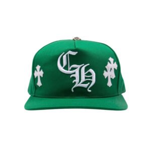 CHROME HEARTS CH CROSS PATCH BASEBALL HAT GREEN