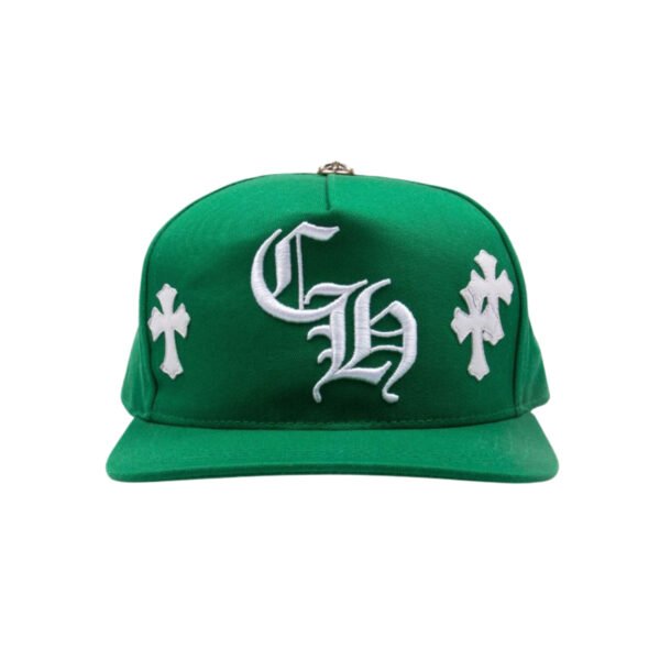 CHROME HEARTS CH CROSS PATCH BASEBALL HAT GREEN