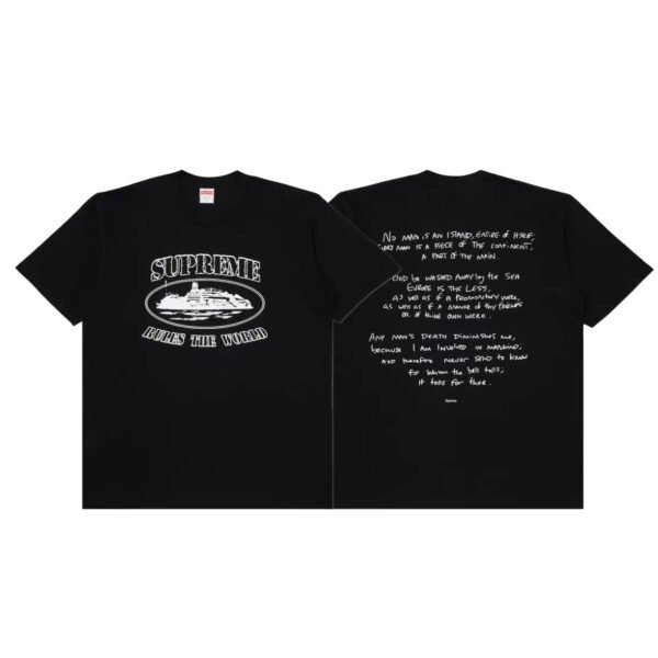 CORTEIZ SUPREME RULES THE WORLD BLACK T-SHIRT