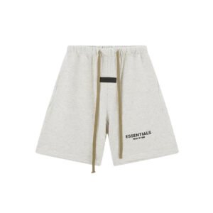 ESSENTIALS BASIC LIGHT OUTMEAL SHORTS