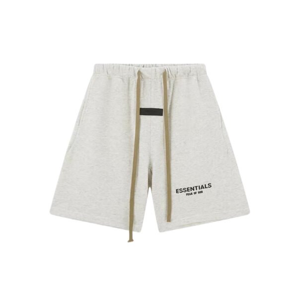 ESSENTIALS BASIC LIGHT OUTMEAL SHORTS