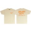 GALLERY DEPT. BASIC CREAM/ORANGE T-SHIRT