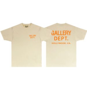 GALLERY DEPT. BASIC CREAM/ORANGE T-SHIRT