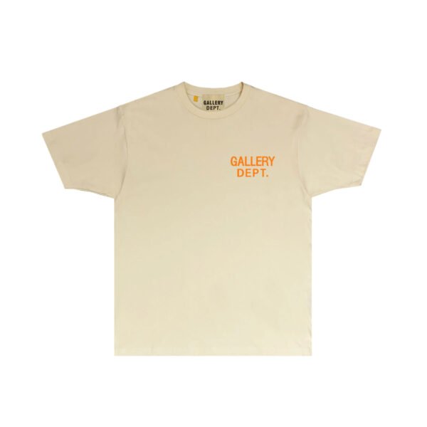 GALLERY DEPT. BASIC CREAM/ORANGE T-SHIRT