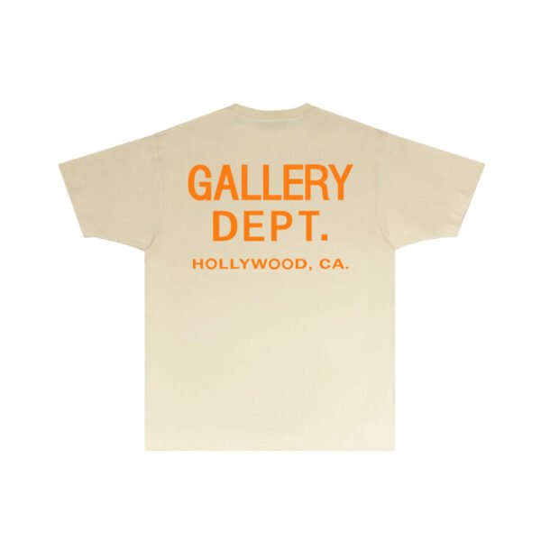 GALLERY DEPT. BASIC CREAM/ORANGE T-SHIRT