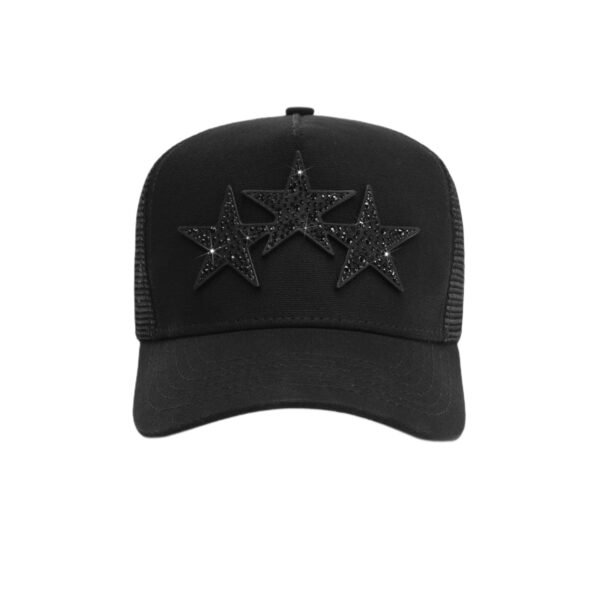 AMIRI THREE STAR CRYSTAL BLACK/BLACK HAT