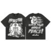 HELLSTAR REACH YOUR INNER PEACE BLACK WASH T-SHIRT