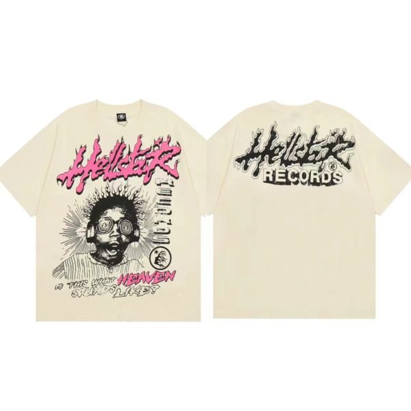 HELLSTAR RECORDS HEAVEN CREAM T-SHIRT