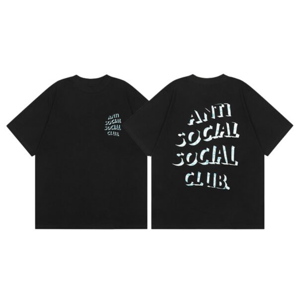 ANTI SOCIAL SOCIAL CLUB WATERPRINT BLACK T-SHIRT