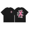 ANTI SOCIAL SOCIAL CLUB PINK X BLACK T-SHIRT
