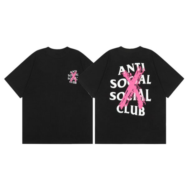ANTI SOCIAL SOCIAL CLUB PINK X BLACK T-SHIRT