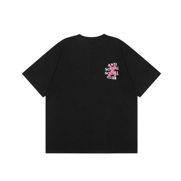 ANTI SOCIAL SOCIAL CLUB PINK X BLACK T-SHIRT