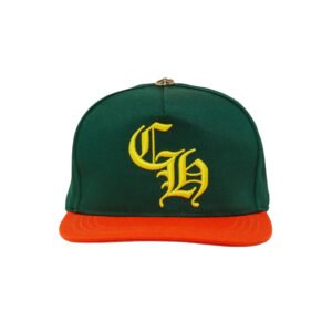 chgmiami CHROME HEARTS CH MIAMI BASEBALL HAT GREEN/ORANGE