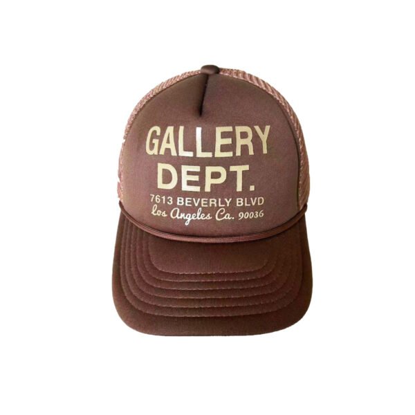 GALLERY DEPT. CLASSIC LOGO TRUCKER BROWN/GOLD