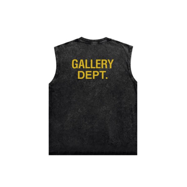 gdtankskeleton1 GALLERY DEPT. SKELETON BEACH SLEEVELESS WASHED BLACK