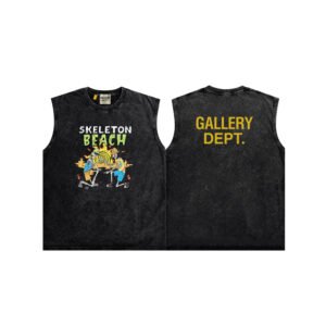 GALLERY DEPT. SKELETON BEACH SLEEVELESS WASHED BLACK