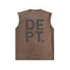 GALLERY DEPT. BASIC LOGO SLEEVELESS WASHED BROWN