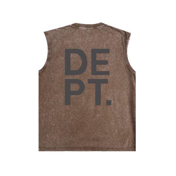 GALLERY DEPT. BASIC LOGO SLEEVELESS WASHED BROWN