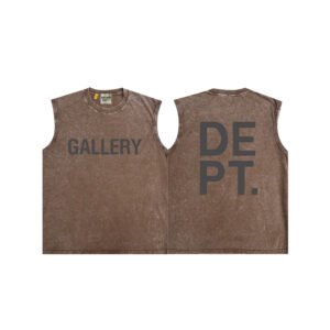 GALLERY DEPT. BASIC LOGO SLEEVELESS WASHED BROWN
