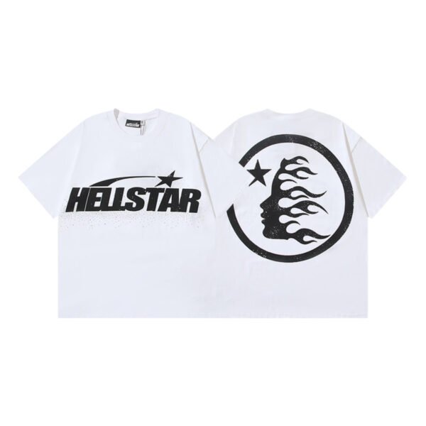 HELLSTAR GLITTER LOGO WHITE T-SHIRT