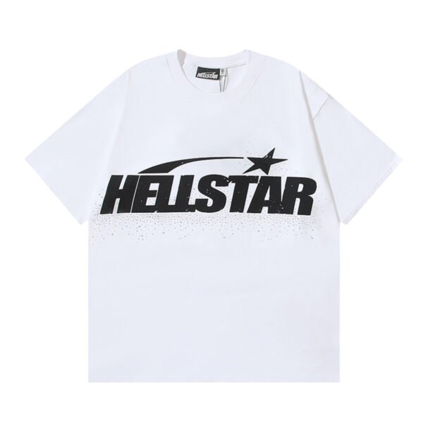 HELLSTAR GLITTER LOGO WHITE T-SHIRT