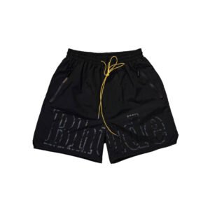 RHUDE LOGO SHORTS BLACK/BLACK