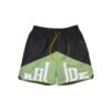 RHUDE RH LOGO SHORTS BLACK/GREEN