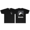 rhudemoonlight RHUDE MOONLIGHT BLACK T-SHIRT