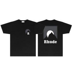rhudemoonlight RHUDE MOONLIGHT BLACK T-SHIRT