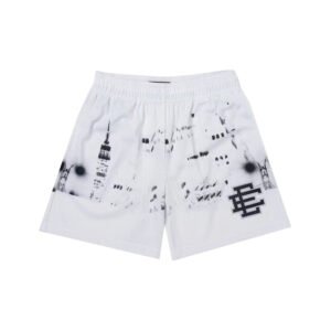 EE WHITE SKYLINE SHORTS