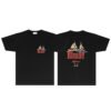 RHUDE MONACO SAILING BLACK T-SHIRT