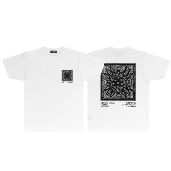 AMIRI BANDANA LOGO WHITE T-SHIRT