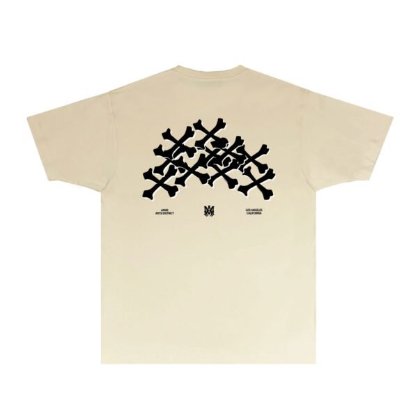 amiribonesstackedcream2 AMIRI ARTS BONES STACKED CREAM T-SHIRT