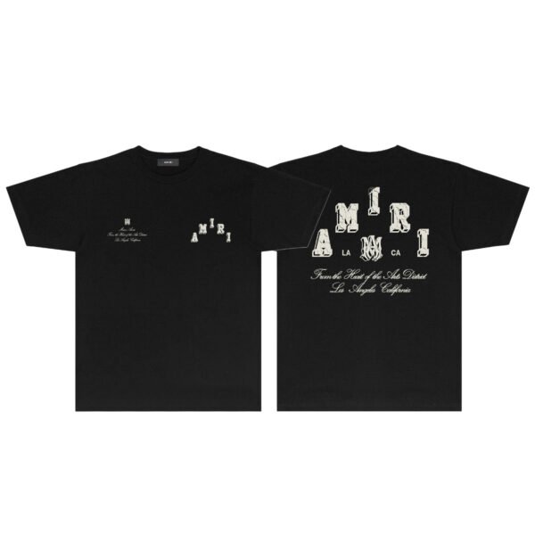 AMIRI MINI DISTRICT BLACK T-SHIRT