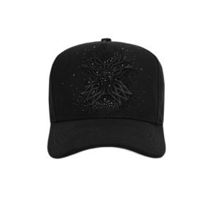 AMIRI QUAD CANVA CRYSTAL BLACK/BLACK HAT